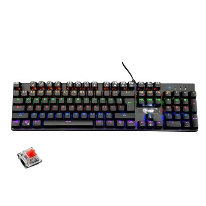 VSP VM01-R Mechanical Gaming Keyboard 104 Keys Hot-swap Red Switch (Wired)