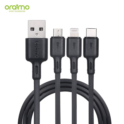 ORAIMO 3in1 Cable USB Tto Type-C Micro and Lightning