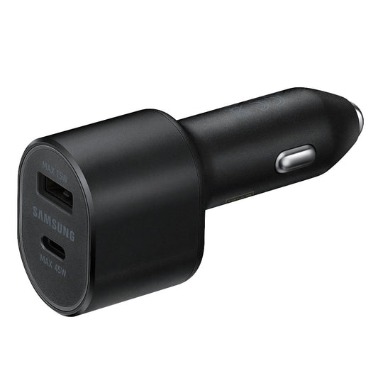 Original Samsung Car Charger 45W Dual Port USB-C USB-A