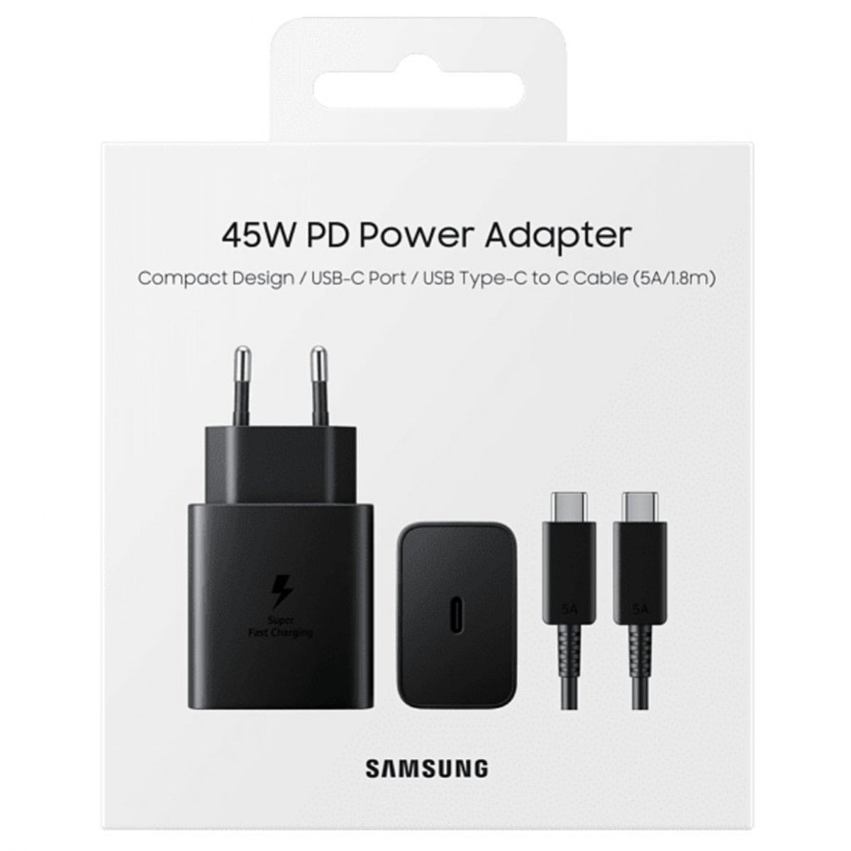 Original 45W Samsung Adapter with 5A Cable 1.8M