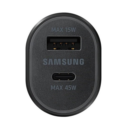 Original Samsung Car Charger 45W Dual Port USB-C USB-A