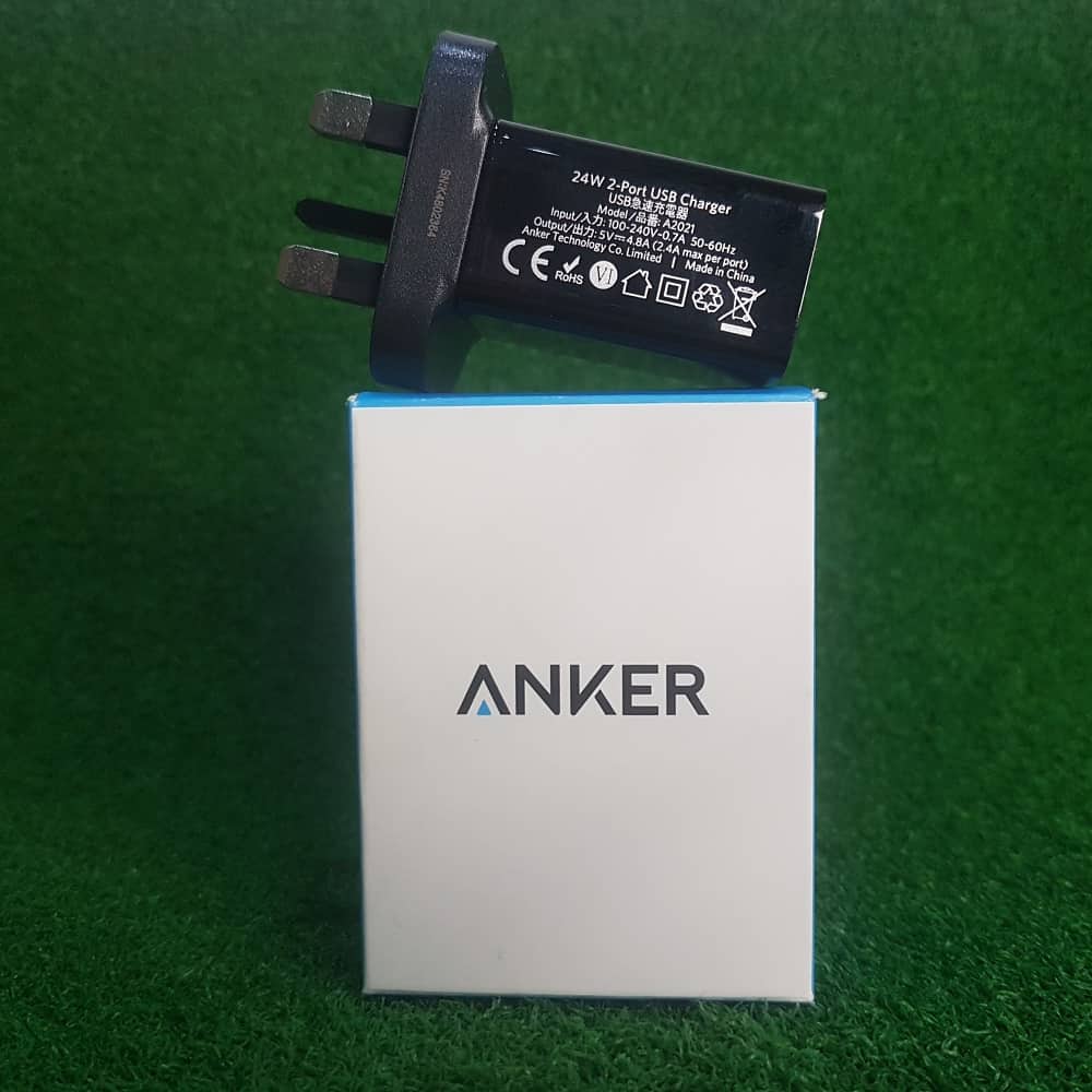 Anker 24W Dual USB Adapter Fast Charger