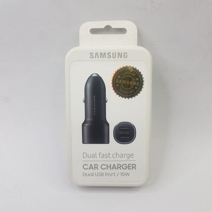 Original Samsung Fast Car Charger 15W Dual USB Port